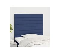 Vidaxl Têtes De Lit 2 Pcs Bleu 80x5x78/88 Cm Tissu Bleu