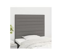 Hoofdborden 2 st 80x5x78/88 cm stof donkergrijs3116447