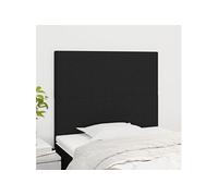 Hoofdborden 2 st 80x5x78/88 cm stof zwart3116028