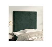 vidaXL Hoofdborden 2 st 90x5x78/88 cm fluweel donkergroen3116231 Vert G