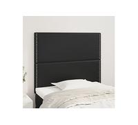 Hoofdborden 2 st 90x5x78/88 cm kunstleer zwart3116270