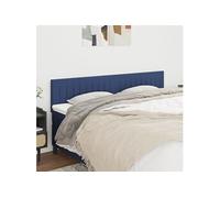 Vidaxl Têtes De Lit 2 Pcs Bleu 90x5x78/88 Cm Tissu Bleu