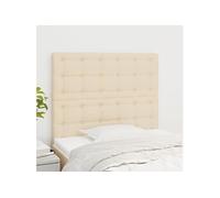 Vidaxl Têtes De Lit 2 Pcs Crème 90x5x78/88 Cm Tissu