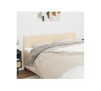 Hoofdborden 2 st 90x5x78/88 cm stof crÃmekleurig345969