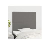 Hoofdborden 2 st 90x5x78/88 cm stof donkergrijs3116035