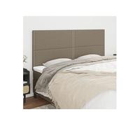 vidaXL Tête de Lit Meubles de Chambre à Coucher Accessoires de Lit Simple Têtes de Cadre de Lit Intérieur Taupe 3116218