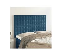 Vidaxl Têtes De Lit 4 Pcs Bleu Foncé 72x5x78/88 Cm Velours Bleu