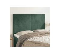 2x Têtes de Lit Rose 100x5x78/88 cm Velours Meubles Chambre à Coucher vidaXL