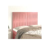 Tête de Lit Gris Foncé 100x5x118/128 cm Velours Meubles de Chambre vidaXL