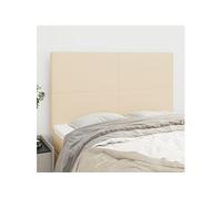 Vidaxl Têtes De Lit 4 Pcs Crème 72x5x78/88 Cm Tissu
