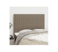Hoofdborden 4 st 72x5x78/88 cm stof taupe3116572