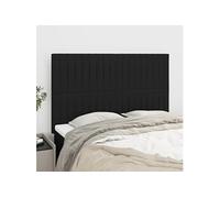 Vidaxl Têtes De Lit 4 Pcs Noir 72x5x78/88 Cm Tissu Noir