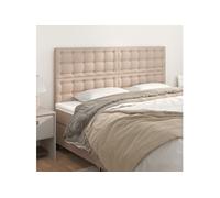 Vidaxl Têtes De Lit 4 Pcs Cappuccino 90x5x78/88 Cm Similicuir