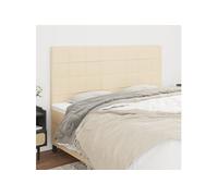 Vidaxl Têtes De Lit 4 Pcs Crème 90x5x78/88 Cm Tissu