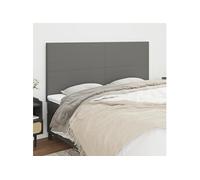 vidaXL Tête de lit simple Tissu Gris clair 180x5x118/128 cm