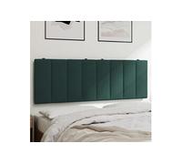 Hoofdbordkussen 120 cm fluweel donkergroen374664