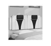 Coussin de Tête de Lit Oreiller Chambre Cappuccino 200 cm Similicuir vidaXL
