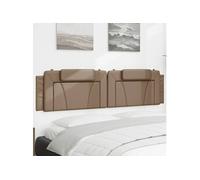 Vidaxl Coussin De Tête De Lit Cappuccino 200 Cm Similicuir