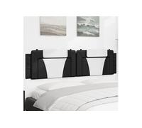 Vidaxl Coussin De Tête De Lit Noir Et Blanc 200 Cm Similicuir Multicolore
