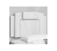 Hoofdbordkussen 90 cm kunstleer wit374768