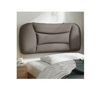 Coussin de Tête de Lit Oreiller Chambre Maison Gris Clair 90 cm Tissu vidaXL