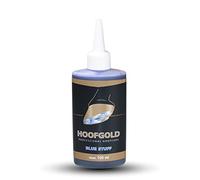 HOOFGOLD BlueStuff 100 ml, soin intensif pour sabot cheval contre pourriture de fourchette et maladie de la ligne blanche, application précise après nettoyage, régénère le rayon