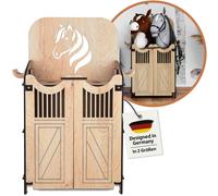 Hoofly Hobby Horse Stall - Accessoires Hobby Horse pratiques avec portes, espace de rangement & crochets