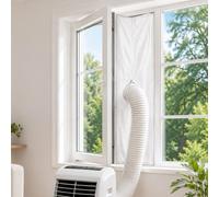 Hoofun 300CM Kit de Calfeutrage Climatiseur, Sans Perçage | Joint de Fenêtre, Tissu De Calfeutrage pour Tuyau d’Évacuation pour Climatiseur Portable Mobile, Déshumidificateur