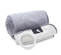 Hooga Grande couverture de mise à la terre avec fil conducteur argenté. La couverture de 127 x 152 cm peut aider à améliorer le sommeil. Protection contre les CEM ESD. Peut améliorer l'inflammation et