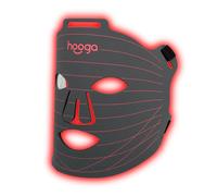 hooga Masque LED de thérapie par lumière rouge, LED à trois puces, 630 nm et 660 nm rouge, 850 nm proche infrarouge, réglable, confortable, rechargeable par USB Type-C pour le bien-être et l'anti-âge
