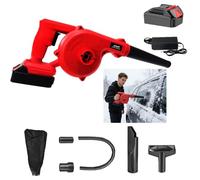 Hooha Souffleur à feuilles 3 en 1 21 V avec chargeur, moteur entièrement en cuivre, vitesse de soufflage 230 km/h, avec sac collecteur de 6 ml, convient pour balayer et aspirer les feuilles