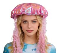 Hooin Chapeau de méduse rose - Chapeau fantaisie fait à la main pour les fêtes