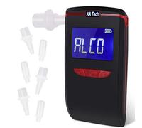 HooJtny Ethylotest Electronique, Alcootest Ethylotest Homologué Certifié, Ethylotest Portable avec 6 Embouts, Capteur Semi-conducteur E1