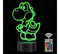 HooJtny Lampe Yoshi, Veilleuse LED 3D pour Enfants, 16 Couleurs