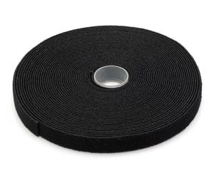 Hook-and-loop fastener tape fabric, 10m x 15mm x 2.6mm, on roll, bl