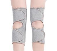 Hook and Loop Knee Pads to Keep Warm Cold Legs in Autumn and Winter Integrated for Cycling pour Le Ski, Le Cyclisme, la Danse(Grey L)
