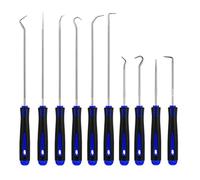 Hook And Pick Set - Hook Tool 10 Piece Pick Tools Kit for Repair, Oil Seal Hooks Screwdriver Tools, Maintenance Hookk Kit, Hooks Tool For Workshop Automotive Mechanic Home Outdoor Industry Garage