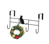 Hook - Au-dessus de la porte de la porte | Crochet avec exagération | Métal anti-rayure invisible Hanging Holders | Frappez la grille de serviettes antirouille gratuites pour tissu, ombrage