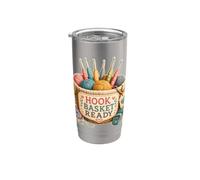 Hook Basket Ready Crochet Fil Gobelet isotherme en acier inoxydable double paroi