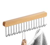 Hook Hanger - 8hook Belt Clothes Hanger, Closet Space Saving Organizer Bras Ties Tank Top Scarf | Wardrobe Door Storage, Travel Garment Organizer, Vertical Closet Solution, Accessory Management System