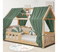 Hook Kit de décoration de lit en mousseline - 2 auvents de lit et 1 fanions pour garçons et filles - Décoration de chambre d'enfant