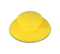 Hook Loop Foam Hand Sanding Pad Block Dust Comfortable Grip Magic Patch Mill Bottom for Wood Polishing Household Cleaning Automobile Maintenance Finishing Grinding Yellow PU Foam (5 Inch (135 Pcs))