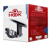 HOOK Nouveau attelage Rigide Fixe Compatible avec Dacia Duster I 11.2013-2017 avec Faisceau électrique Universel 7-Broches