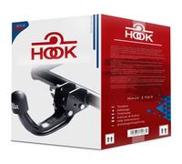 HOOK Nouveau attelage Rigide Fixe Compatible avec Peugeot Partner II Van/furgon 04.2008-2018 avec Faisceau électrique Universel 7-Broches