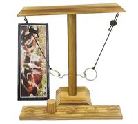 Hook Ring Toss Game, Jeu de Lancer D'anneaux en Bois Jeu de Combat de Plateau, Jeu de Lancer D'anneaux en Bois Fait à La Main pour Enfants et Adultes, Giochi per Feste di Compleanno per Amici