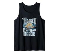 Hooked on Bad Decisions Satire Fête des Pères Amusant Débardeur