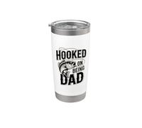 Hooked On Being Dad Gobelet isotherme en acier inoxydable double paroi