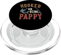 Hooked on Being Pappy Father's Day Fishing Pappy PopSockets PopGrip pour MagSafe