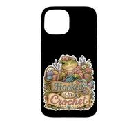 Hooked on Crochet Grenouille Laine Coque pour iPhone 15