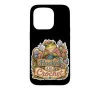 Hooked on Crochet Grenouille Laine Coque pour iPhone 15 Pro